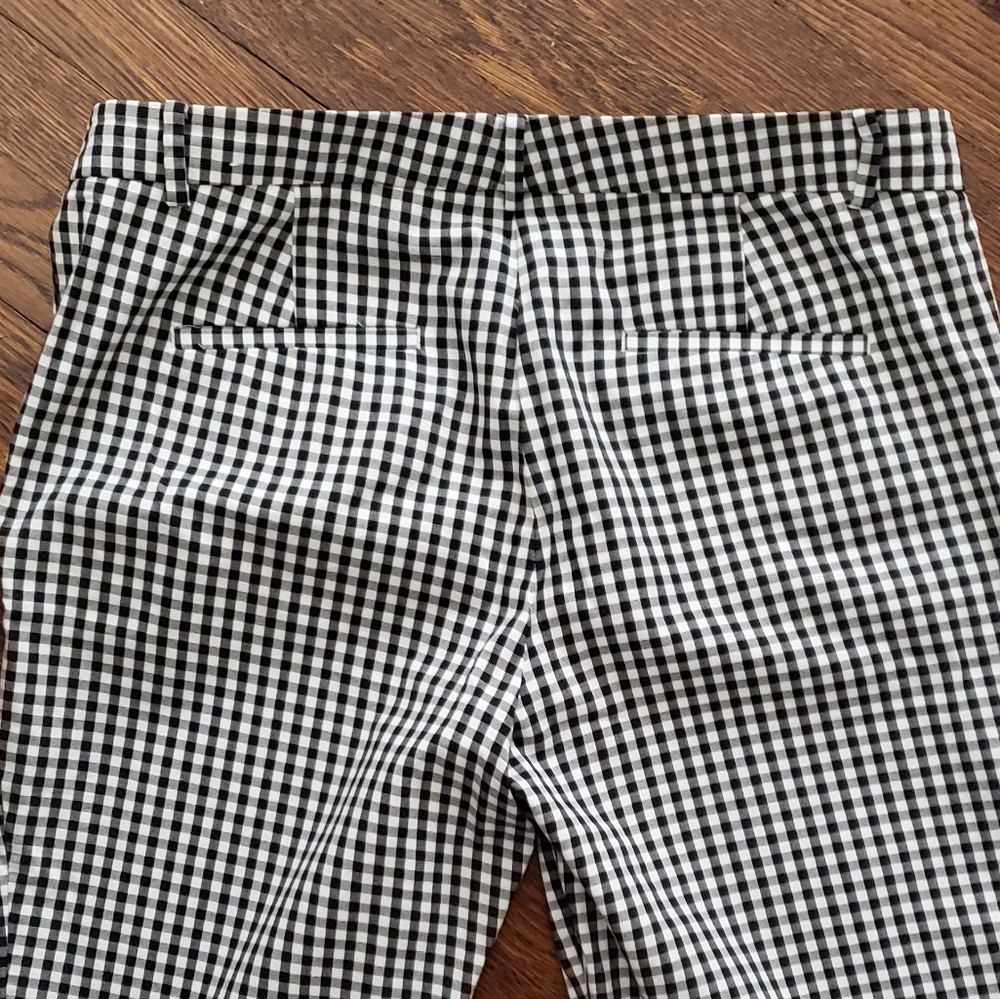 Ann Taylor Gingham Pant In Black And White - Picture 7 of 8